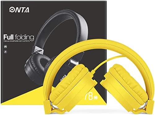 Premium ONTA Kids Headphones – Comfortable Noise-Canceling On-Ear Headset for Young Learners | Durable Wired Earphones Designed for School, Travel, and Home | Perfect Fit for i Pads, Smartphones, and Laptops | Unmatched Sound Quality for Ages 3+