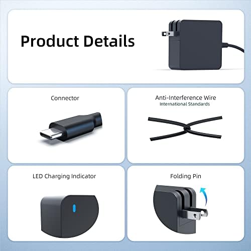 Efficient 7.5 FT USB-C Power Adapter for JBL Xtreme 3 Bluetooth Speaker – Rapid 65 W Charging, UL Certified Safety Features, and Foldable Design for Ultimate Convenience