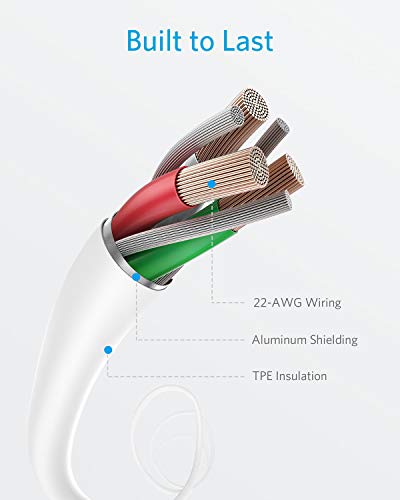 Powerline II Lightning Cable by Anker – MFi Certified 3 FT USB Charging & Sync Cord for i Phone 11, SE, Xs, XR, and More – Durable, High-Speed Data Transfer, Tangle-Free Design for Everyday Convenience and Travel