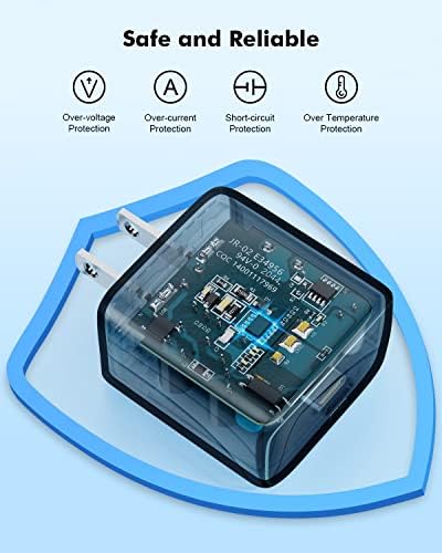 Dual-Pack 45 W USB C Fast Charger for Samsung Devices – Lightning-Fast Charging with 6 FT Type C Cables for Galaxy S25 Ultra/S24/S23/Z Fold 5/Z Flip 5 – PPS Technology for Enhanced Power Delivery – Compact, Reliable, and Portable Charging Solution