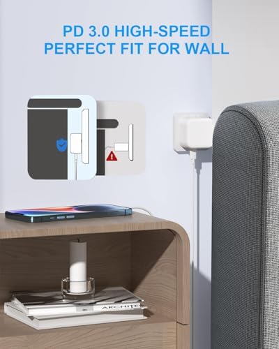 Universal 30 W USB-C Fast Charging Adapter with 6 ft Type C Cable – Optimized for Google Pixel 8/7/6/5 Series, i Phone 15/Pro/Pro Max, and Galaxy S25/S24/S23 – Compact Wall Charger for Effortless Power Delivery and Enhanced Device Compatibility
