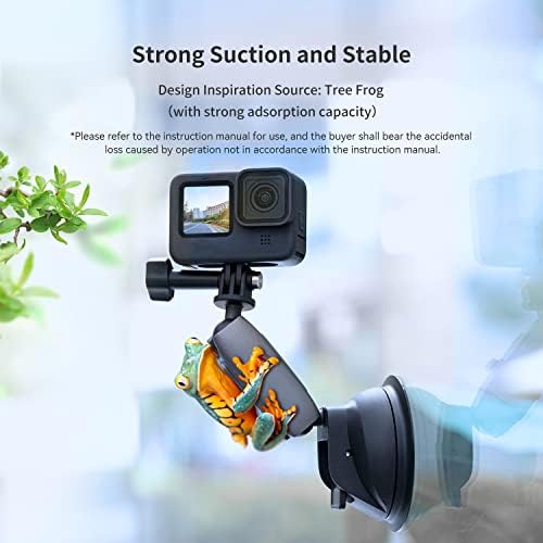 TELESIN Electric Magsafe Car Mount Vacuum Magnetic Car Phone Holder 105N 360° Reinforced Adjustable Swivel Lock, Suction Cup Phone Mount for Your Car/Gym/Mirror/iPhone & Android – Enhanced Compatibility and Speed