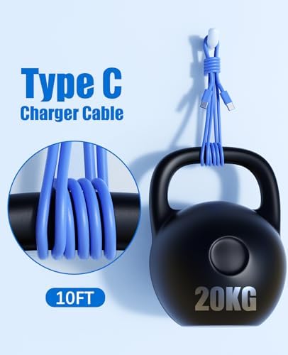 Ultra-Fast 40 W Dual-Port USB-C Charger with 4 Premium 6 FT Cables | Perfect for i Phone 16/15 Pro Max, i Pad Pro & Samsung S24 | Compact, Travel-Ready Design for Effortless Charging | Experience Rapid Power Delivery & Versatile Compatibility for All Devices