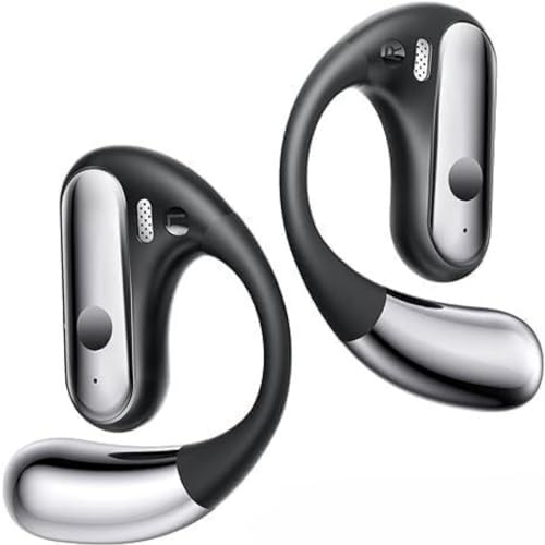 Revolutionary Wireless Open Ear Headphones with Bluetooth 5.3 – Ergonomic Design for Ultimate Comfort, 40 Hours of Playtime, Superior Call Clarity, and Smart Charging Case – Perfect for Active Lifestyles and Effortless Connectivity in Sleek Black