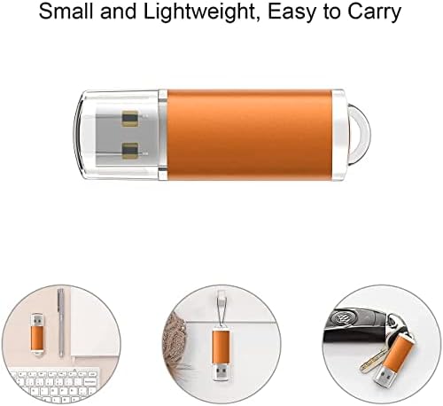 K&ZZ 5 Pack Multicolored 64 GB USB Flash Drives – High-Speed USB 2.0 Thumb Drives for Seamless Data Storage and Transfer – Ideal Portable Jump Drives for PC and Laptop Users – Vibrant and Durable Memory Stick Set for Effortless File Management
