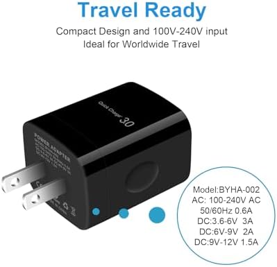 Ultimate Quick Charge 3.0 Fast Charging Kit for Samsung Galaxy & Google Pixel Devices – Includes Wall & Car Charger with 2 Durable 6 ft Nylon Type C Cables – Rapid Power Solution for S24, A14, A54, Pixel 8, and More – Maximize Efficiency & Stay Connected on the Go