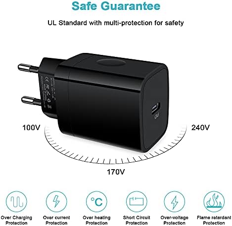 Universal Travel Adapter Kit: 20 W Fast Charging USB-C Converter for US to UK – Dual Port Compatibility for i Phone 16-11 Pro Max, Samsung Galaxy S24, Google Pixel – Lightweight and Compact Travel Essential for Effortless Power on the Go