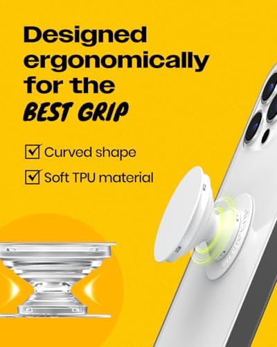 Elegant Heart-Shaped Diamond Phone Grip and Stand – Chic Collapsible Mobile Accessory for Secure Handling and Stylish Functionality (Silver Small)