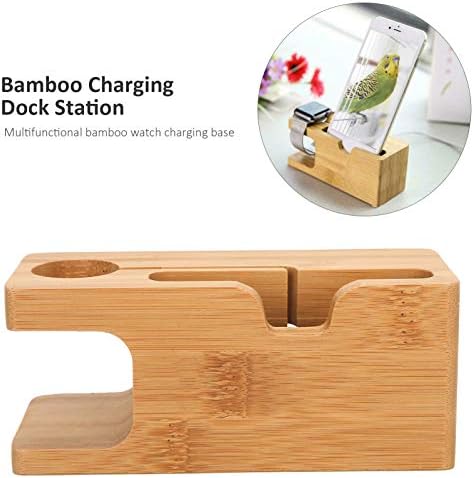 Eco-Friendly Bamboo Multi-Device Charging Station – Elegant Docking Organizer with Advanced Cable Management for Smartphones, Tablets, and Wearables – Optimize Charging Efficiency and Declutter Your Workspace with Style