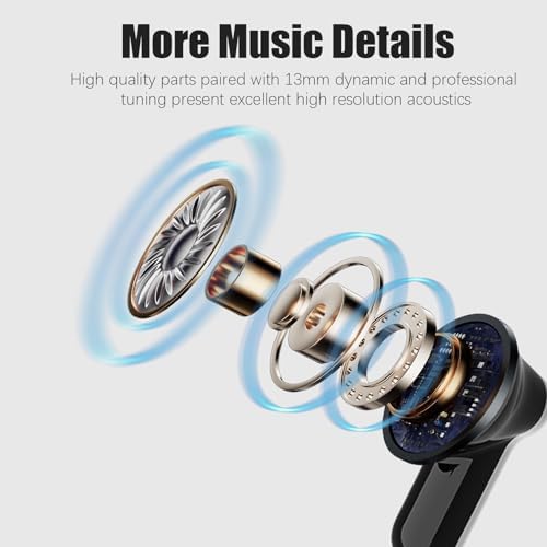 Elevate Your Audio Experience with Premium Bluetooth Wireless Earbuds for Samsung S25 Ultra, S24, S23, S22, S21 & i Phone 16 Series – Unmatched Hi-Fi Stereo Sound, Advanced Noise Cancellation, Touch Control, 40-Hour Playtime, and Crystal-Clear Call Microphone for Ultimate Listening Flexibility