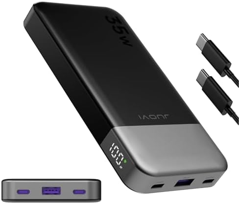 10000 m Ah Fast Charging Power Bank – 35 W Portable USB-C Charger with PD 3.0 & QC 4.0 for i Phone 15, Galaxy, Tablets, and Switch – Sleek Green Design for Ultimate Portability and Compatibility
