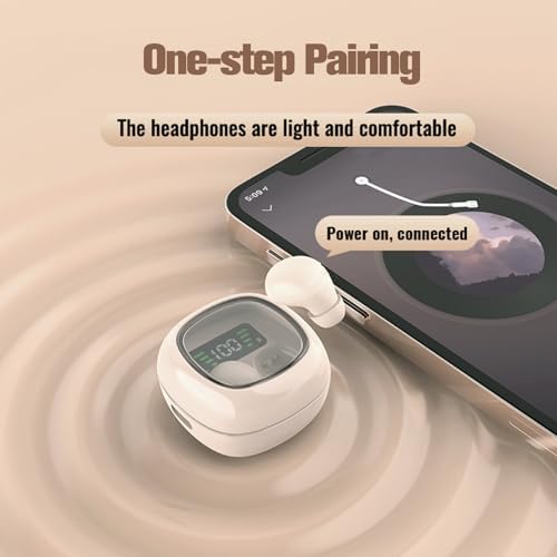 Invisible Wireless Bluetooth Mini Earbuds for Small Ear Canals – Ultra-Discreet Design, Seamless Connectivity, and Superior Sound Quality – Ideal for Professionals and Students Seeking a Stealthy Audio Solution