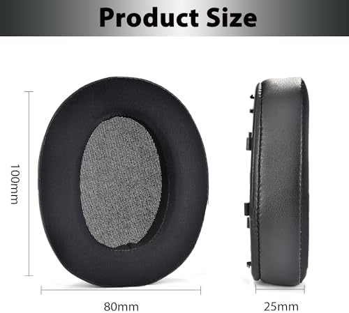 Upgrade Your Sony WH-XB910 N Headphones with Premium Memory Foam Earpads – Noise-Canceling Cushions Featuring Secure Buckle Design for Ultimate Comfort and Sound Isolation in Black – Perfect Replacement for Wired & Wireless Audio Enjoyment