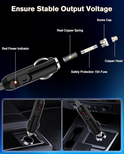 10 FT Heavy-Duty Starlink Mini DC Power Cable for Vehicles – Waterproof 12 V-24 V Charger with High-Speed 18 AWG Adapter for Uninterrupted Outdoor Connectivity and Adventure Ready Performance