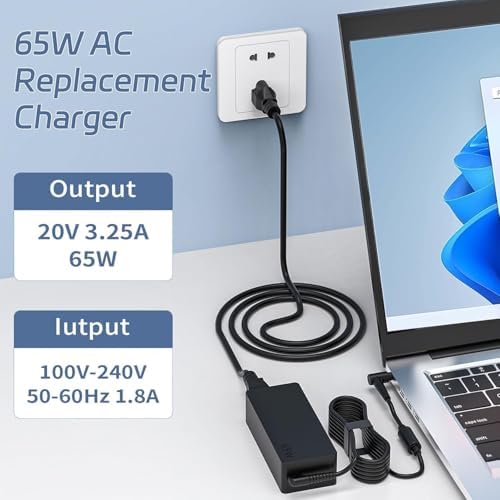 High-Speed 45 W AC Charger for Lenovo Idea Pad Flex, Yoga, and S Series – 20 V 2.25 A Power Adapter with Multi-Protection Features for Enhanced Device Safety and Performance – Compatible with 100, 110, 120, 310, 320, 330 Models – Durable Design for Optimal Charging Efficiency