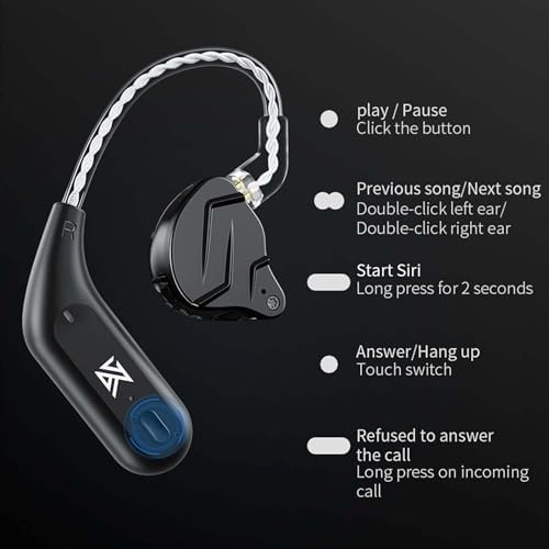 Elevate Your Audio Freedom with the KZ AZ09 Bluetooth IEM Adapter – Premium Wireless Solution for KZ Models ZST, ZSTX, ZS10, AS06, AS10, BA10, ZSR, ES4, Featuring Cutting-Edge Bluetooth 5.4 for Superior Sound Quality, Secure B-pin 0.78 MM Connector, and User-Friendly Controls for Effortless Listening Experience. Enjoy Unmatched Portability and High-Performance Audio Whether You’re on the Go, Exercising, or Relaxing at Home. The Ideal Upgrade for Audiophiles Seeking Seamless Wireless Connectivity and Exceptional Sound Clarity.