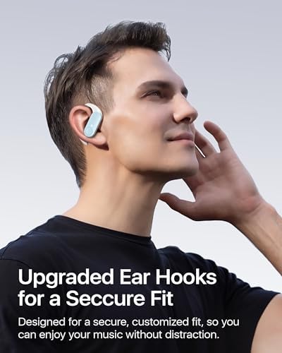 Maximize Your Fitness Journey with NS18 Wireless Earbuds – 12-Hour Playtime, Sweatproof Design, Tailored Sound via Custom App, and Robust 13 mm Bass Drivers for Deep Audio Experience, Featuring Bluetooth 5.3 for Seamless Connectivity (Black) – Ideal for Active Lifestyles and Audiophile Enthusiasts