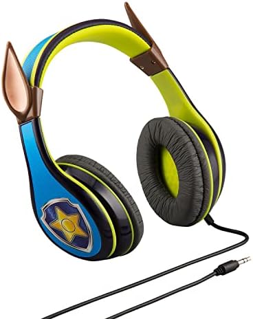 Paw Patrol Marshall Kids Wired Headphones – Safe Volume Limiting Earphones for Young Listeners, Perfect for School, Home, and Travel – Comfort-Driven Design with Adjustable Headband and Plush Ear Cushions for Extended Use