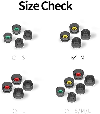 Superior Multi-Flange Eartips for Galaxy Buds2 & Galaxy Buds FE – Ultimate Comfort & Noise Isolation for Active Lifestyles – Sleek Black Design for Enhanced Audio Performance – Hassle-Free Installation & Maintenance