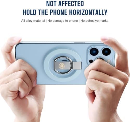 Innovative Purple Foldable Magnetic Finger Loop Kickstand – Ultra-Durable Non-Slip Ring Holder for Smartphones with 360-Degree Rotation, Ergonomic Comfort, and Universal Compatibility for i Phones and More