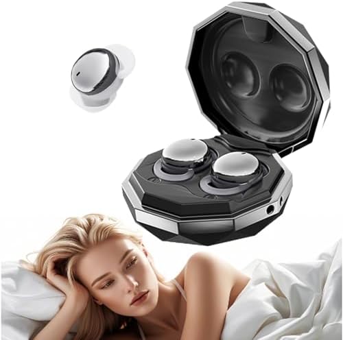 Premium Purple Wireless Bluetooth Sleep Earbuds for Side Sleepers – Advanced Noise-Cancelling Mini Headphones Designed for Ultimate Comfort and Uninterrupted Sleep – Perfect for Travel, Meditation, and Stress Relief – Lightweight Design Tailored for Small Ear Canals to Enhance Sleep Quality