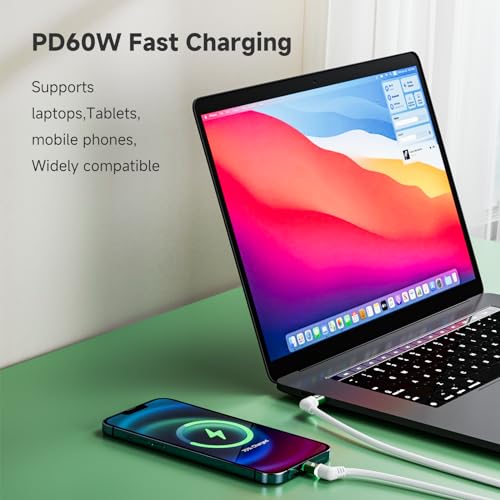 Elevate Your Charging Experience with the 3.3 ft Versatile USB-C Fast Charging Cable – 60 W Power Delivery, 360° Rotating Design for Effortless Connectivity, and Robust Durability for Seamless Data Transfer and Device Compatibility