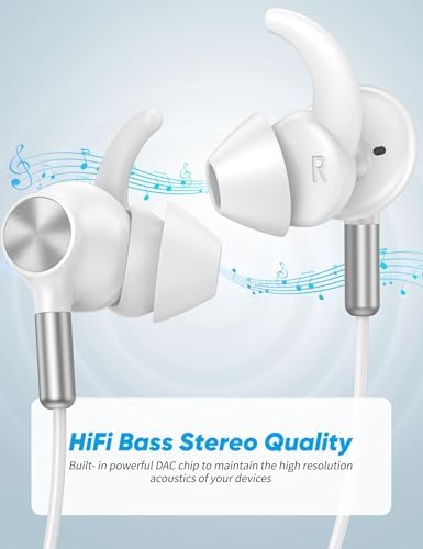 Elevate Your Audio Experience with Premium 3.5 mm Wired Noise-Canceling Earbuds – Ergonomic In-Ear Headphones Featuring Anti-Loose Wingtip Design for Optimal Comfort and Stability – Perfect for Students, Gamers, and Professionals – Compatible with Steam Deck, Chromebook, Moto G Stylus, Samsung A15/A14/A42 – Lightweight, Sweat-Resistant Construction with Superior Sound Quality for Calls and Music