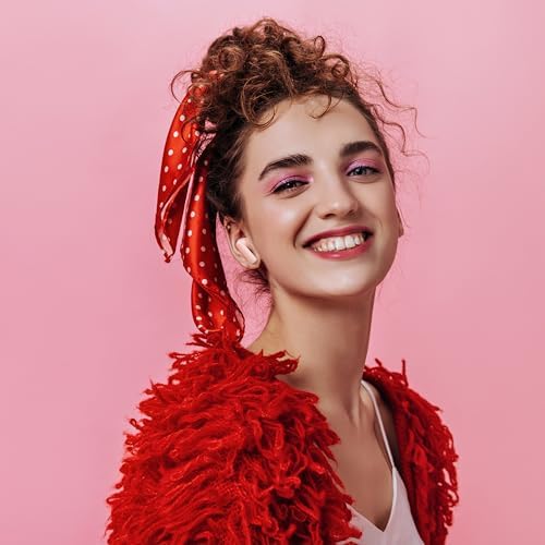 AIHOOR Bluetooth 5.3 Wireless Earbuds – Ultimate 30-Hour Battery Life with Extra Bass, Touch Control, and Built-in Mic for Sports and Music Lovers – High Gloss White Design for Stylish Audio Freedom