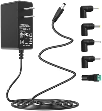 Versatile 6 V 1 A AC-DC Power Adapter with 5 Multi-DC Connectors – Perfectly Compatible with Breg Polar Care Cube & HON-Kwang HK Series – Global Input Voltage Range of 100 V to 240 V – Lightweight, Robust Design for Reliable Daily Performance and Adaptability