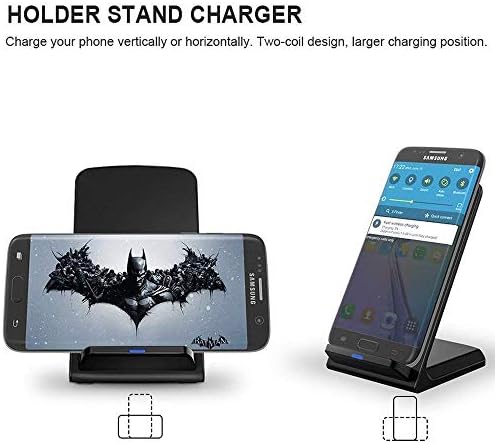 Revolutionary Fast Wireless Charging Stand for Samsung Galaxy & i Phone | Ergonomic Qi Charger Dock for S25, S24, S23, S22 Ultra, i Phone 16, 15, 14, 13, 12, 11 Pro Max | Compact & Stylish Design for Effortless Charging at Home, Office & Travel | Superior Overheating Protection & Adjustable Viewing Angles for Ultimate Convenience