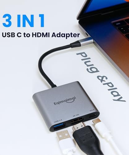 Transform Your Digital Experience with Our Premium USB C to HDMI Multiport Hub – Unleash 4 K@30 Hz Clarity for Mac Book Pro, i Pad Air, i Phone & More! Enjoy Blazing-Fast USB 3.0 Data Transfer Speeds, 100 W Power Delivery for Efficient Charging, and a Sleek, Portable Design Perfect for Gaming, Streaming, and Professional Presentations! Elevate Your Connectivity Game with This Essential Multi-Device Adapter for Effortless Setup and Crystal-Clear Visuals!
