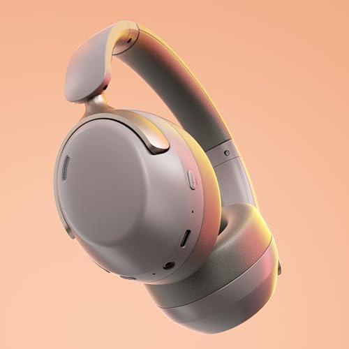 Experience Superior Audio with LORELEI QC30 Wireless Over-Ear Headphones – 60-Hour Battery Life, Advanced Hybrid Active Noise Cancellation, Bluetooth 5.4 Technology, and Rich Deep Bass for Unmatched Sound Quality in Stylish Space Black Finish Perfect for Audiophiles and Travelers.