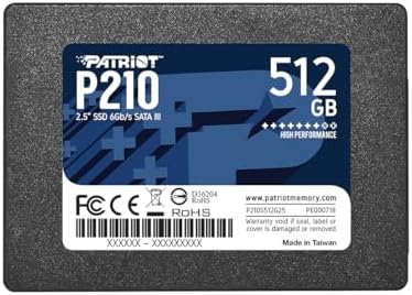 Transform Your Computing with Patriot Memory P210 128 GB SATA III SSD – Ultra-Fast 2.5 Inch Internal Drive for Gamers and Creative Professionals Seeking Unmatched Performance and Reliability