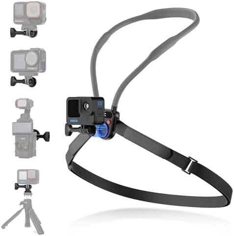 Versatile Magnetic Neck Mount for i Phone & Action Cameras – Hands-Free POV/Vlog Selfie Holder with Adjustable Arms for Ultimate Stability and Comfort – Ideal for Creators on the Go – Perfect for i Phone 16, 15, 14 Series & Android Devices – Capture Stunning Shots Effortlessly