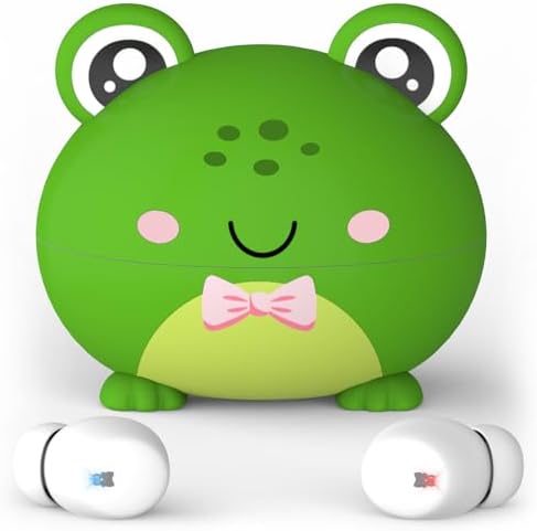 Penguins Kids Bluetooth Headphones – Safe 85 d B Volume Limited Earbuds with 30-Hour Playtime, Waterproof Touch Control for Small Ears – Ideal for School, Travel, and Home Use with Superior Device Compatibility and Child-Friendly Design