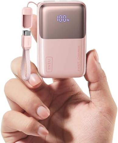 INIU Ultra-Compact 10,000 m Ah Power Bank – 45 W PD Fast Charger with Detachable USB-C Cable – Ultimate Portable Solution for i Phone 16, Samsung S24 & Mac Book Air – Unmatched Safety with 3-Year Warranty – Redefining Mobile Charging Efficiency and Convenience