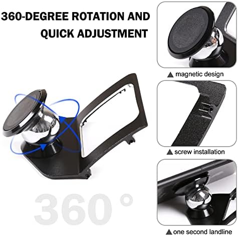 LLKUANG BMW 3 Series E90 E91 E92 E93 360-Degree Rotating Phone Holder – Premium Aluminium Alloy Car Mount for Enhanced Navigation and Hands-Free Safety (2005-2012)