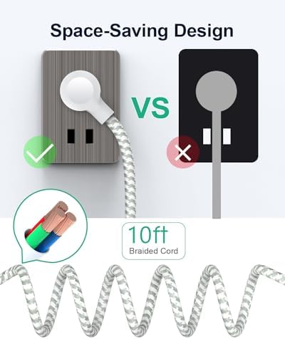 Maximize Your College Dorm Experience with a 15 Ft Power Strip Featuring USB Ports – Flat Extension Cord for Multi-Device Charging, Ideal Desk Accessory for Travel and Cruise Ships, Non-Surge Protector for Enhanced Compatibility and Speed