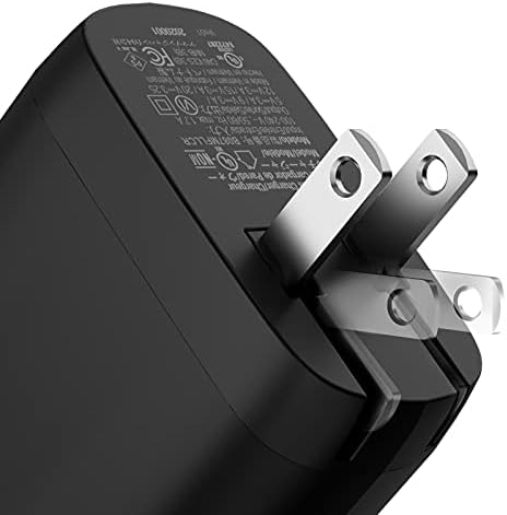 Amazon Basics 65 W Ga N USB-C Wall Charger – High-Speed Power Delivery Adapter for Laptops, Tablets & Smartphones, Compact & Foldable Design for Ultimate Portability, Efficient Charging Solution in Sleek Black Finish