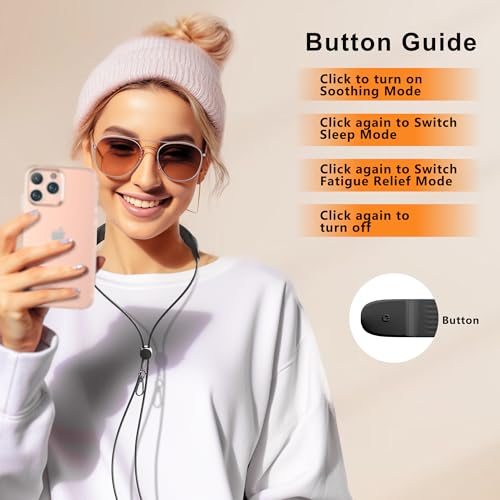 100 W Rapid Charge Neck Massager Cable | 3-Mode Silicone Vibration for Soothing Comfort | Durable 1.45 M Nylon Braided USB C to USB C Connector | Seamlessly Compatible with i Phone 15/16 & Android Devices | Power Up and Relax Anywhere