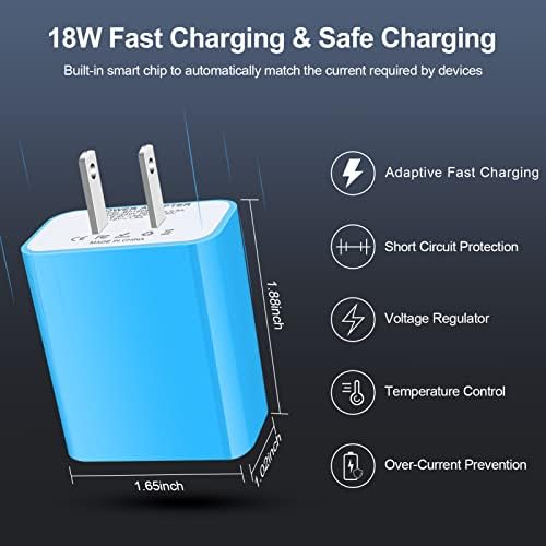 Ultra-Fast 18 W QC3.0 USB-C Wall Charger & Sturdy USB-A Cable – Optimized for Samsung Galaxy A & S Series, Delivering Lightning-Quick Power, Compact for Travel, and Equipped with Superior Safety Features for Reliable Charging