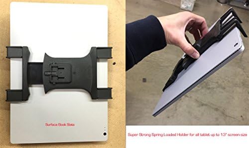 Heavy-Duty 4-Way Adjustable Aluminum Alloy Tablet Mount Stand – Perfect for Delivery Drivers & Mobile Professionals – Universal Compatibility for 7-12″ i Pad Pro, Galaxy, Surface Pro Tablets – Lightweight, Stable, and Easily Transportable for On-the-Go Productivity