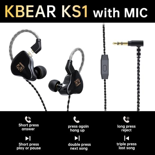 Elevate Your Audio Experience with QKZ-ODIN High-Fidelity Gaming Earbuds – Premium Wired In-Ear Monitors Featuring Enhanced 10 mm Dynamic Driver for Rich Deep Bass and Crystal-Clear Sound | Customizable Detachable Cable for Personalized Use | Perfectly Designed for Gaming, Music Enthusiasts, and Conference Calls – Ultra-Lightweight Ergonomic Build for All-Day Comfort and Enhanced Focus