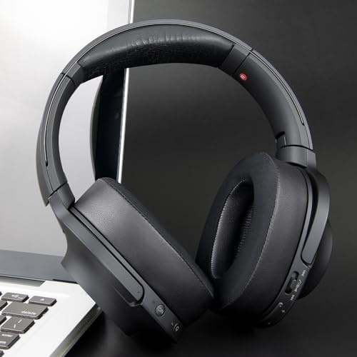 Upgrade Your Sony WH-H900 N & MDR 100 ABN Headphones with SOULWIT Snow Leopard Noise Isolation Replacement Earpads – Experience Unmatched Comfort, Superior Sound Quality, and Easy Installation for Noise-Canceling Over-Ear Headphones