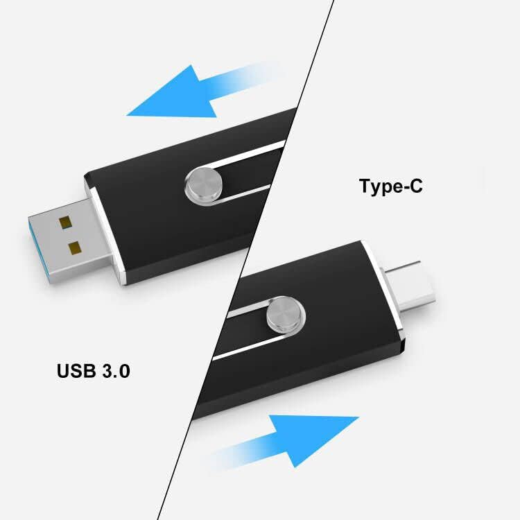 Revolutionize Your Data Storage with a 128 GB Dual USB 3.0 Flash Drive – Seamless Type-C & USB-A Compatibility for Fast Transfers Across Smartphones, Tablets, and Computers, Perfect for i Phone & Mac Users!
