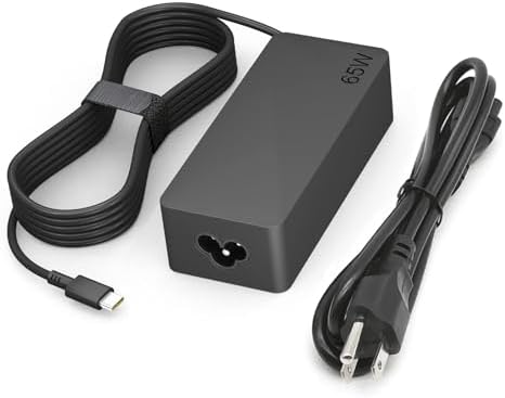 High-Performance 65 W USB-C Power Adapter for Lenovo Think Pad, Yoga, and Chromebook – Fast Charging with Enhanced Safety Features, Universal Compatibility for 45 W Models, and Reliable Dual Voltage Output High-Performance 65 W USB-C Power Adapter for Lenovo Think Pad, Yoga, and Chromebook – Fast Charging with Enhanced Safety Features, Universal Compatibility for 45 W Models, and Reliable Dual Voltage Output
