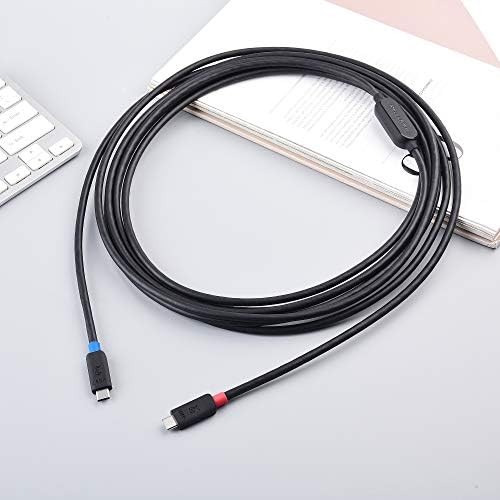 Experience Unmatched Connectivity with Cable Matters 10 ft Active USB C Cable – 10 Gbps Data Transfer, 4 K@60 Hz Video Support, and 60 W Charging for Apple Vision Pro and Meta Quest 3 – Ultimate VR Accessory for High-Performance Streaming and Gaming – Durable Unidirectional Design for Enhanced Stability and Speed