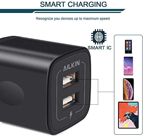 Ultimate AILKIN USB Multi-Port Charging Block – Rapid Charge Station for Home & Travel, Compact Wall Charger Cube with 4 USB Ports, Universal Compatibility for i Pad, i Phone, i Pod, Samsung, and More – Safe, Efficient Power Solution for Multiple Devices