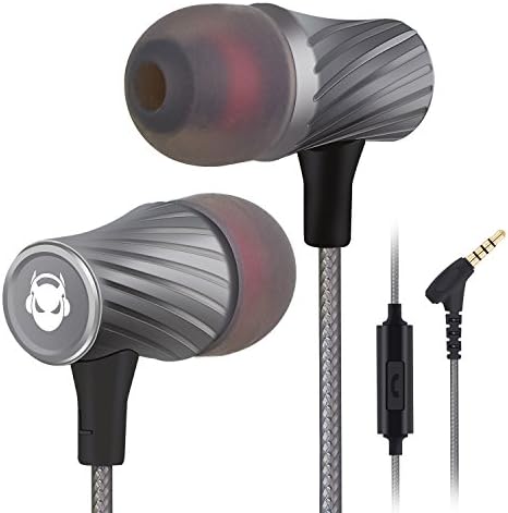 Ultimate Noise-Cancelling Super Bass Wired Earbuds with Microphone – Immersive Sound for Gaming, Travel & Work – Comfortable & Durable Earphones Compatible with i Phone & Samsung – Enhanced Performance & Extended Wear