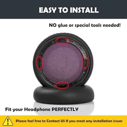 Premium Replacement Earpads for Plantronics Backbeat Pro Wireless Headphones – Ultra-Comfort Memory Foam & Soft Protein Leather for Enhanced Sound Isolation and Durability – Quick Installation Ear Cushion Upgrade for Maximum Listening Enjoyment